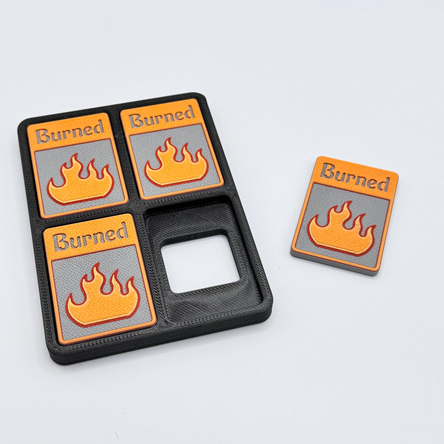 Burned Token (grey & orange)