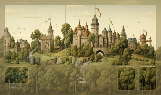 CardDig Single Player Autumn Castle Playmat for Sorcery: Contested Realm TCG