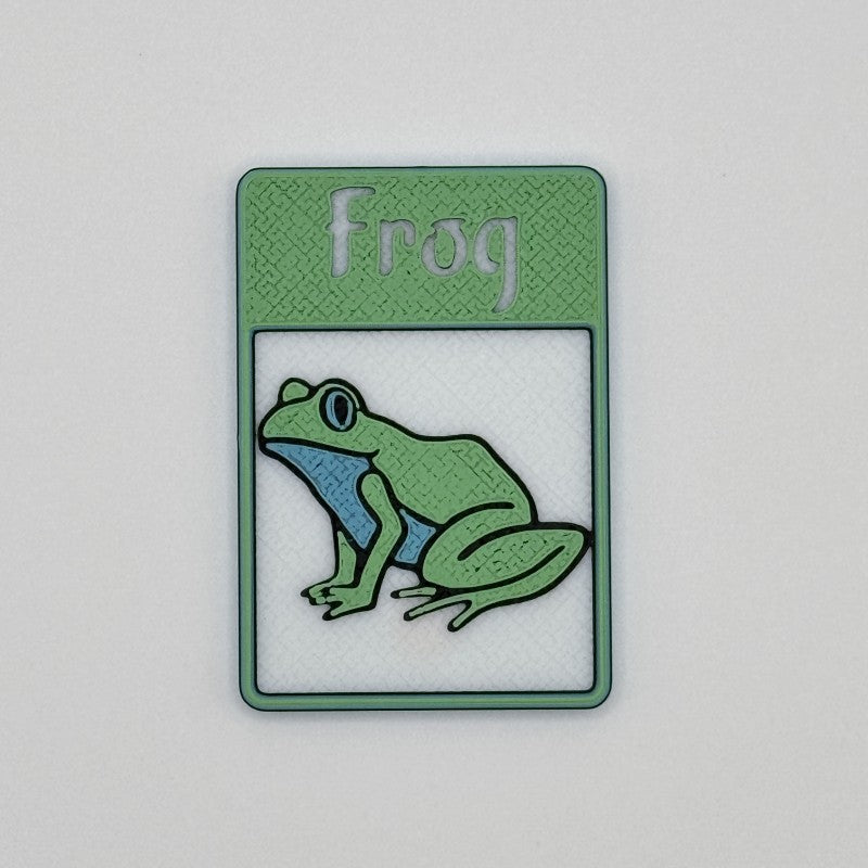 Frog Token (tree frog - white green blue)
