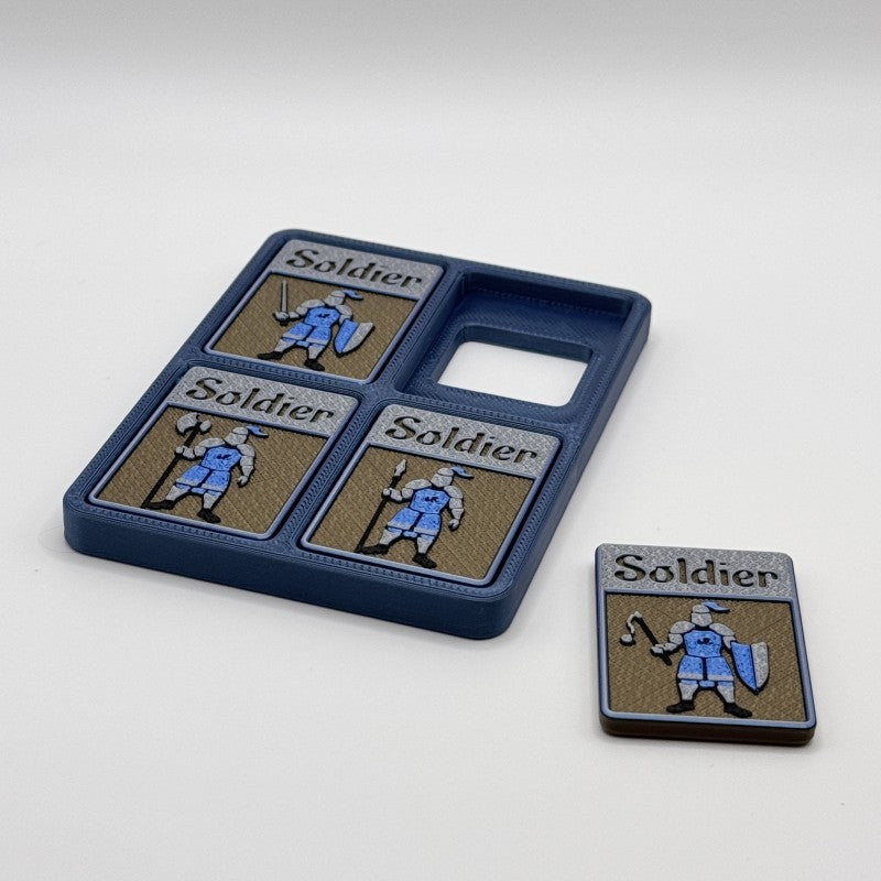 Soldier w/ Flail Token (blue)