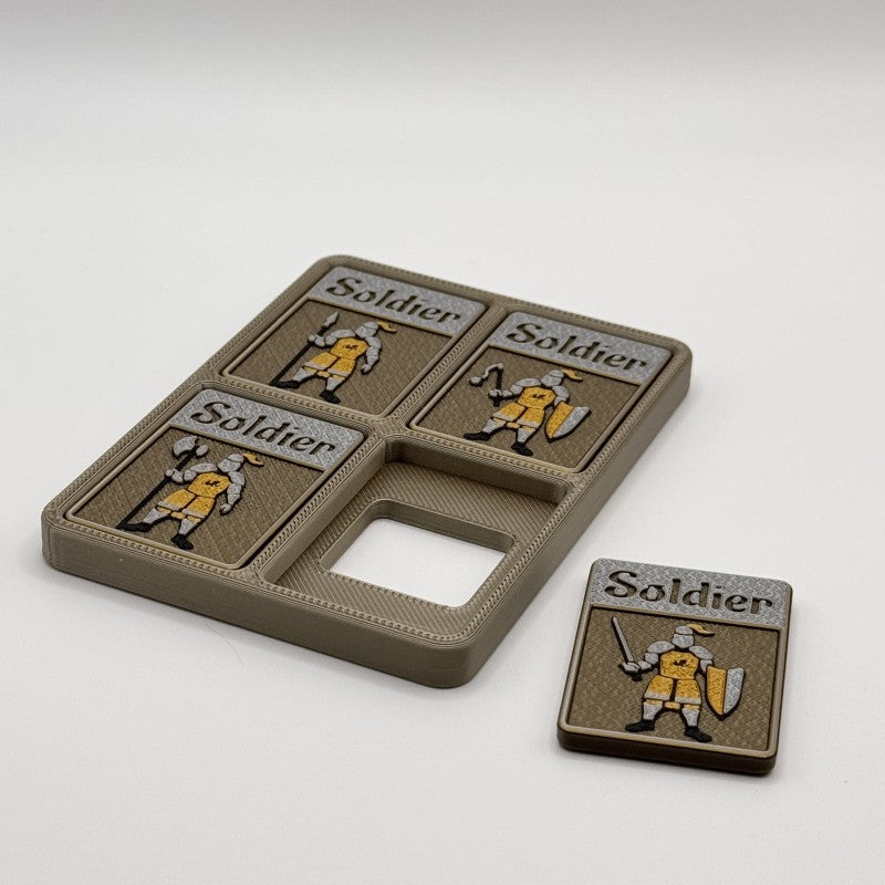 Soldier w/ Spear Token (gold)