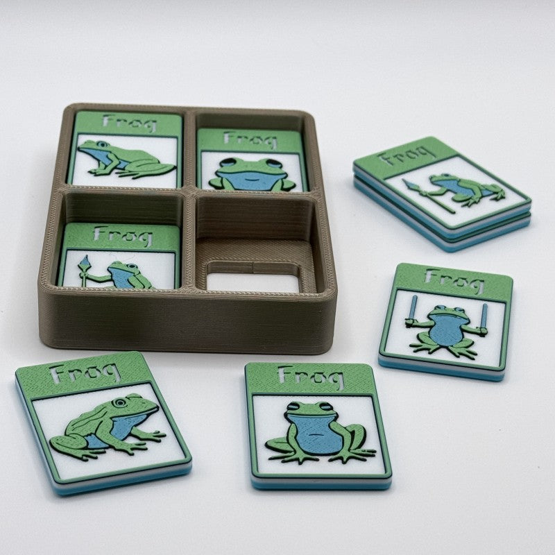 Frog Token (shady - white green blue)