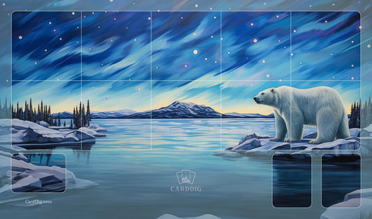 CardDig Single Player Polar Wilderness Playmat for Sorcery: Contested Realm TCG