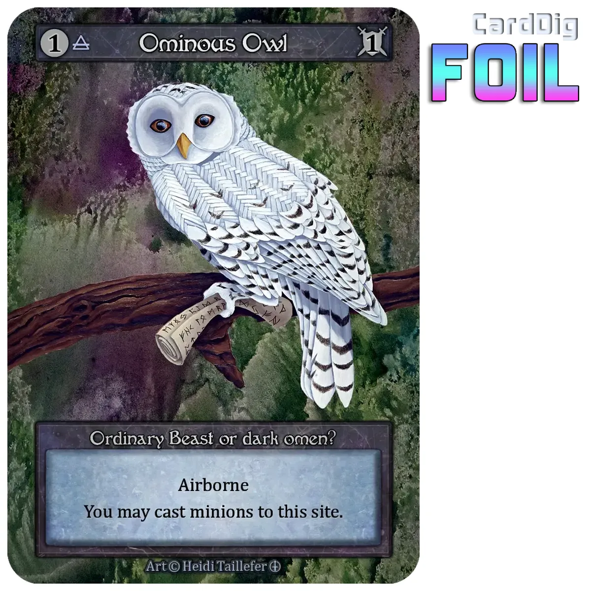 Omnious Owl - Foil (AL Ord)