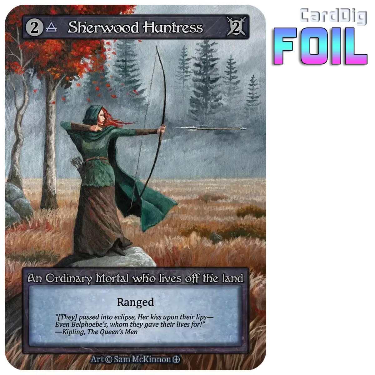 Sherwood Huntress - Foil (AL Ord)