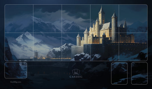 CardDig Single Player Winter Castle Playmat for Sorcery: Contested Realm TCG