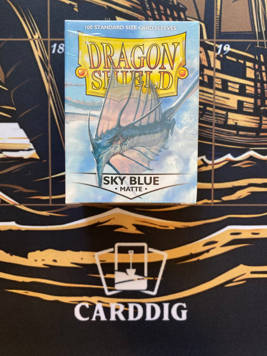 Dragon Shield Sky Blue Matte Standard Size Sleeves