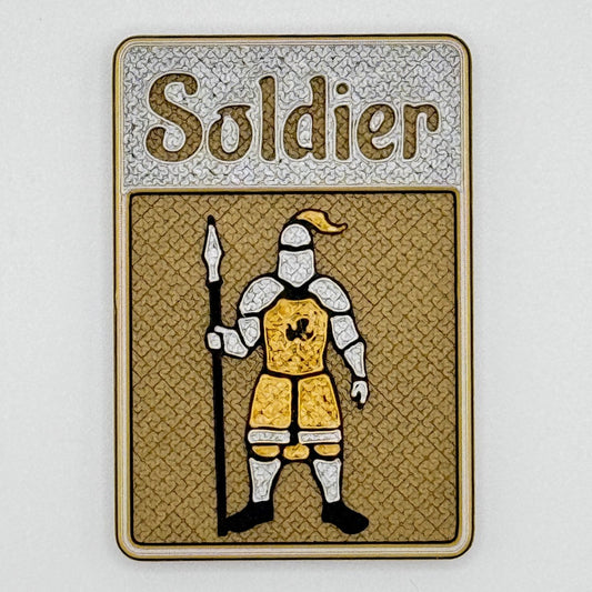 Soldier w/ Spear Token (gold)