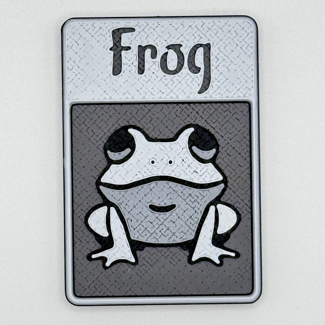 Frog Token (baby - grayscale)