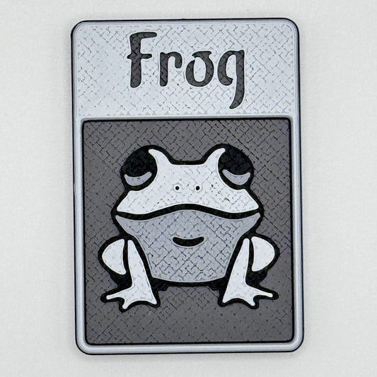 Frog Token (baby - grayscale)