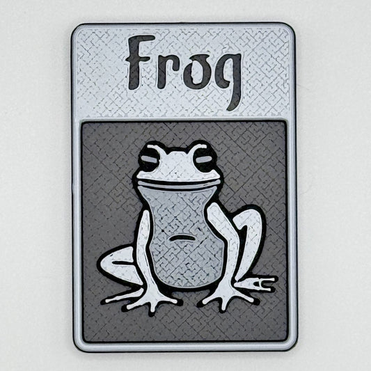 Frog Token (shady - grayscale)