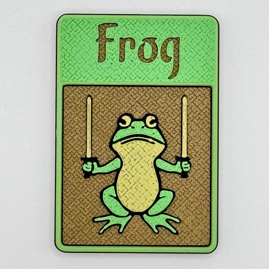 Frog Token (warrior - green/gold)