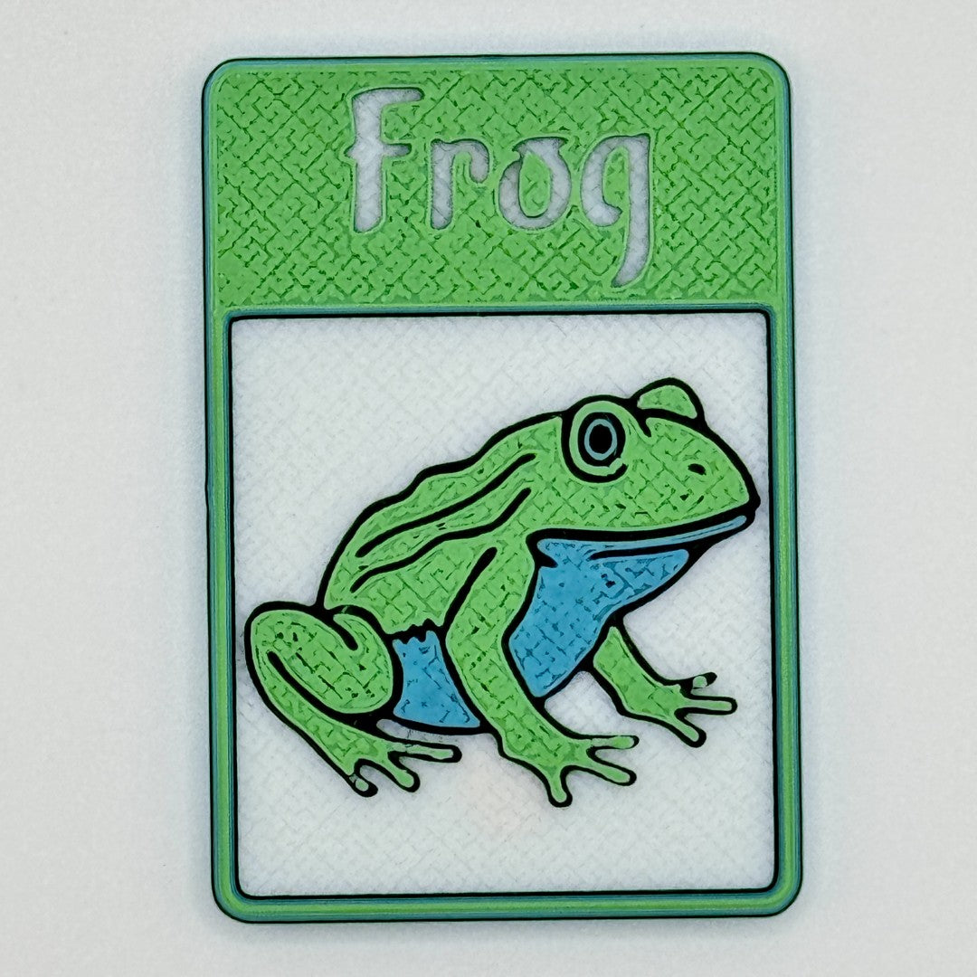 Frog Token (classic - white green blue)