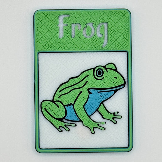 Frog Token (classic - white green blue)