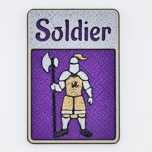 Soldier w/ Axe Token (purple)