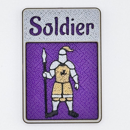 Soldier w/ Spear Token (purple)