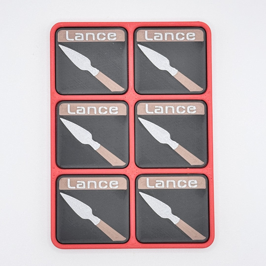 Lance - Magnetic Tokens (red base)
