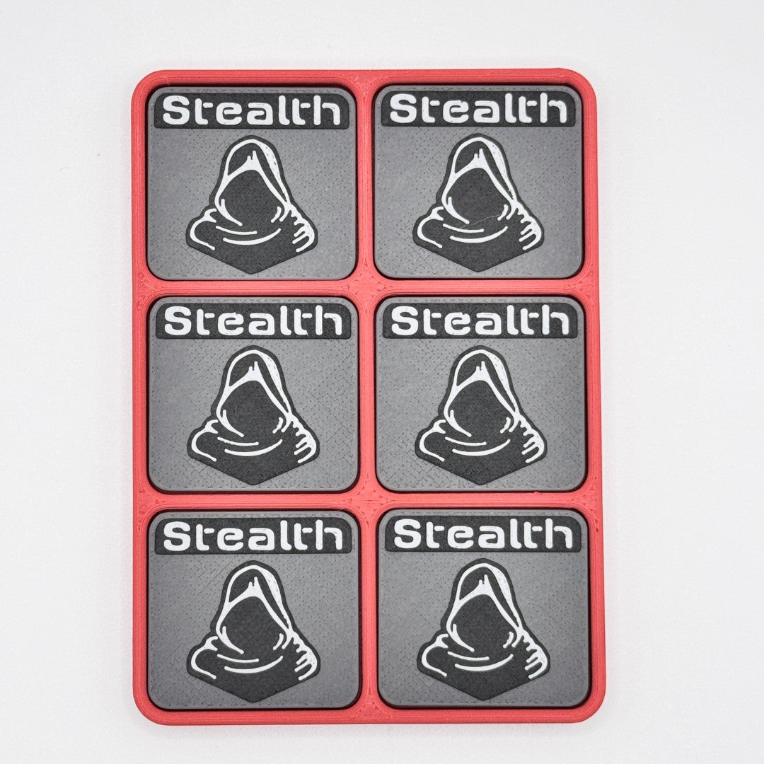 Stealth - Magnetic Tokens (red base)