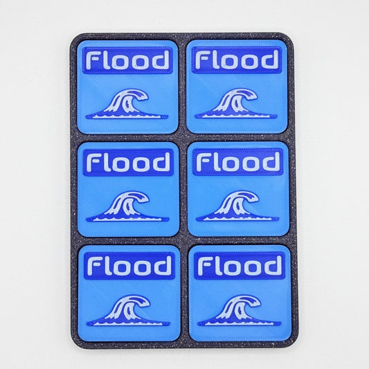 Flood - Magnetic Tokens (purple base)
