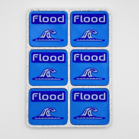 Flood - Magnetic Tokens (white base)
