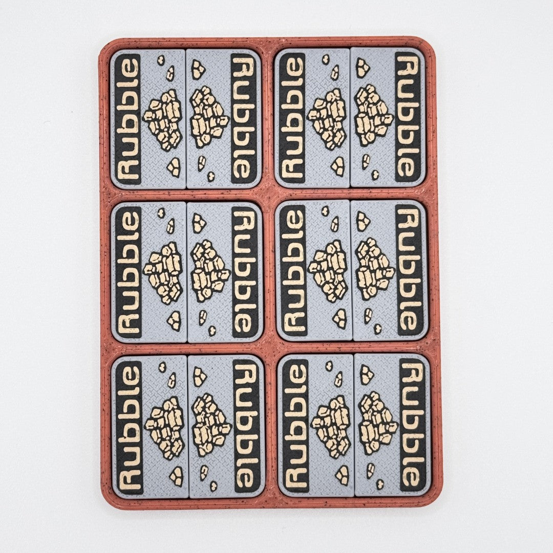 Rubble - Magnetic Tokens (red base)