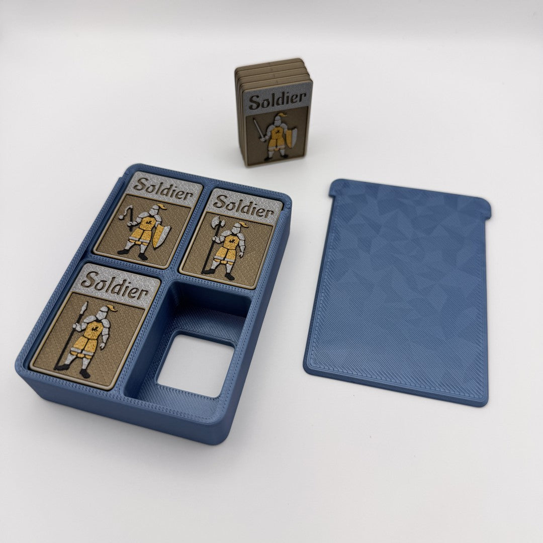 Base w/Sliding Top - Blue (up to 16 tokens)