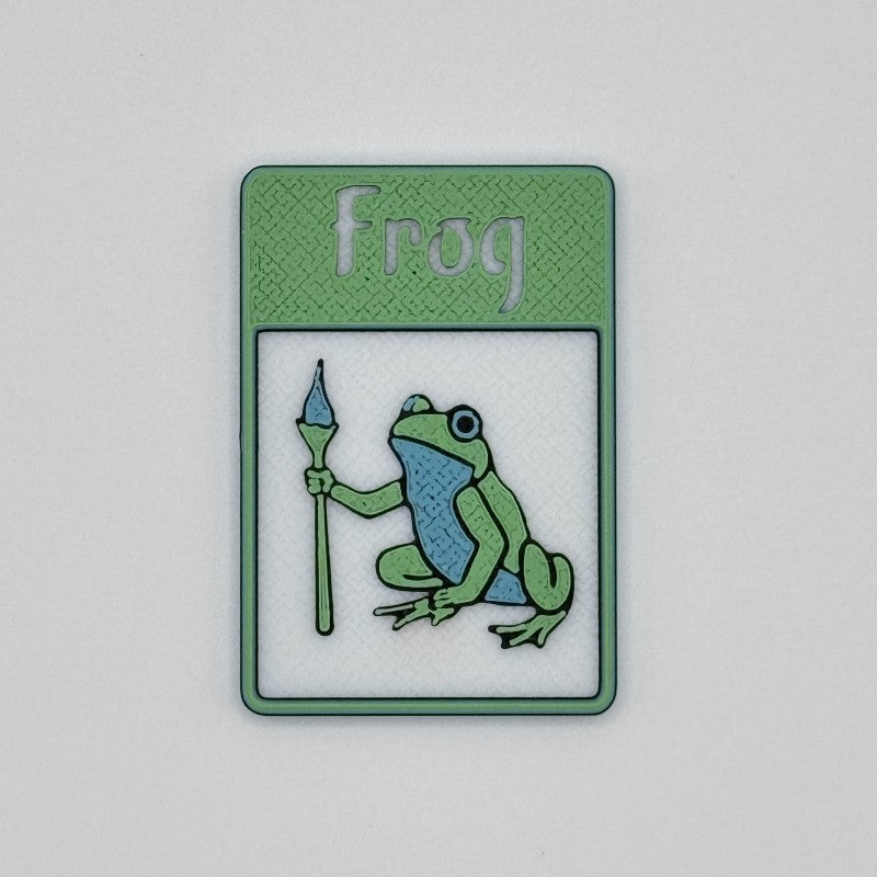 Frog Token (torchbearer - white green blue)