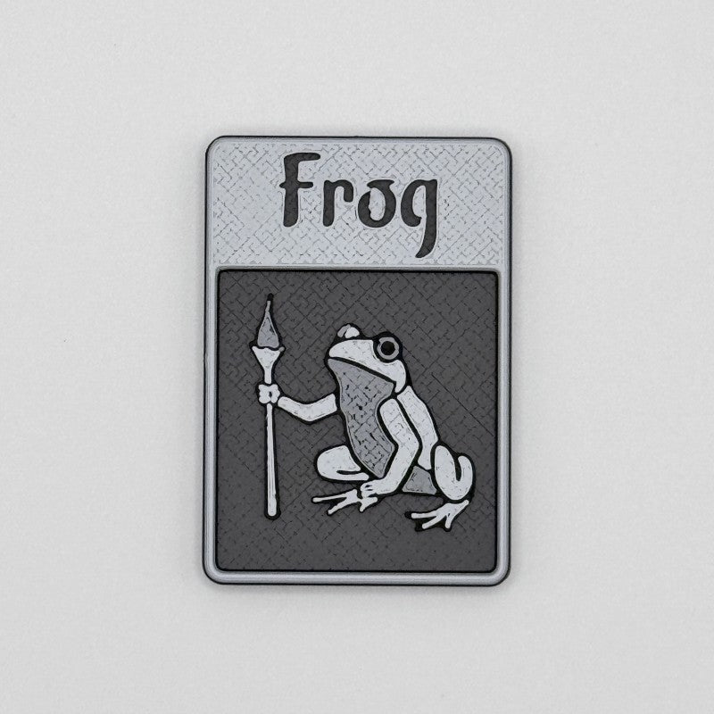 Frog Token (torchbearer - grayscale)