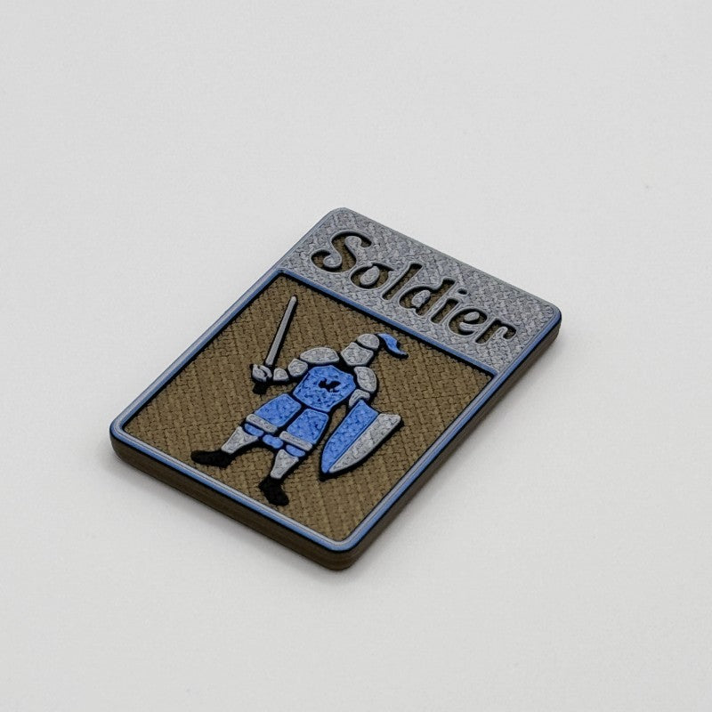 Soldier w/ Sword Token (blue)