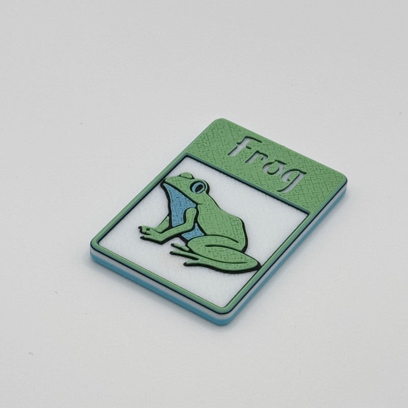 Frog Token (tree frog - white green blue)
