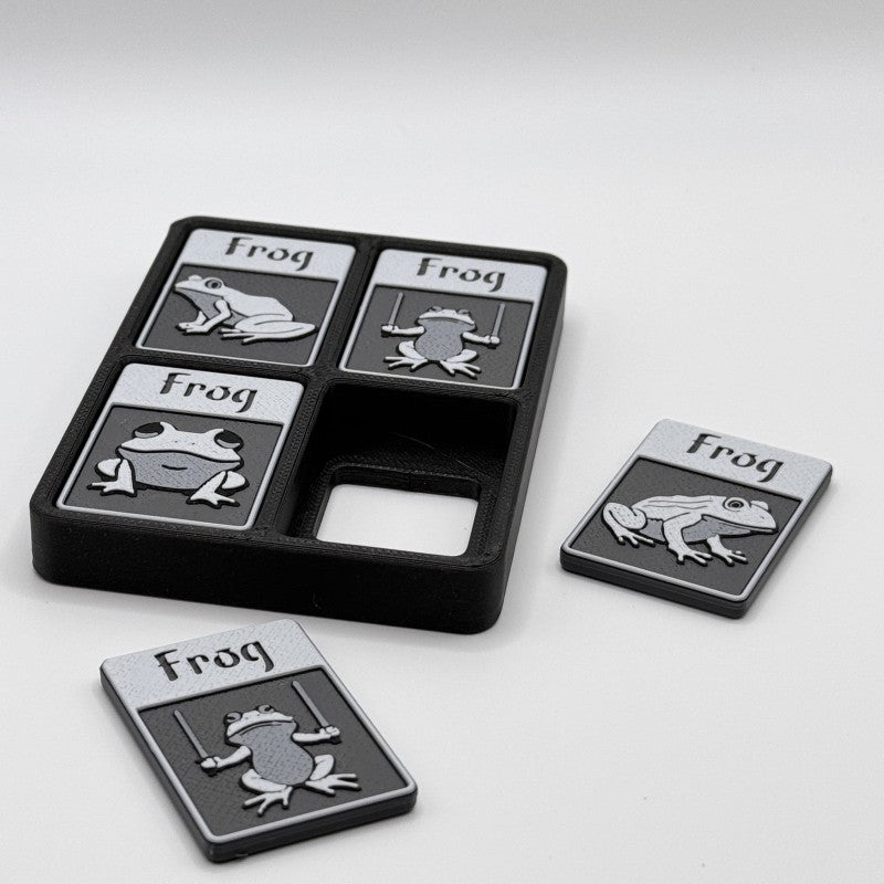 Frog Token (warrior - grayscale)