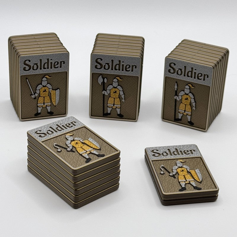 Soldier w/ Sword Token (gold)