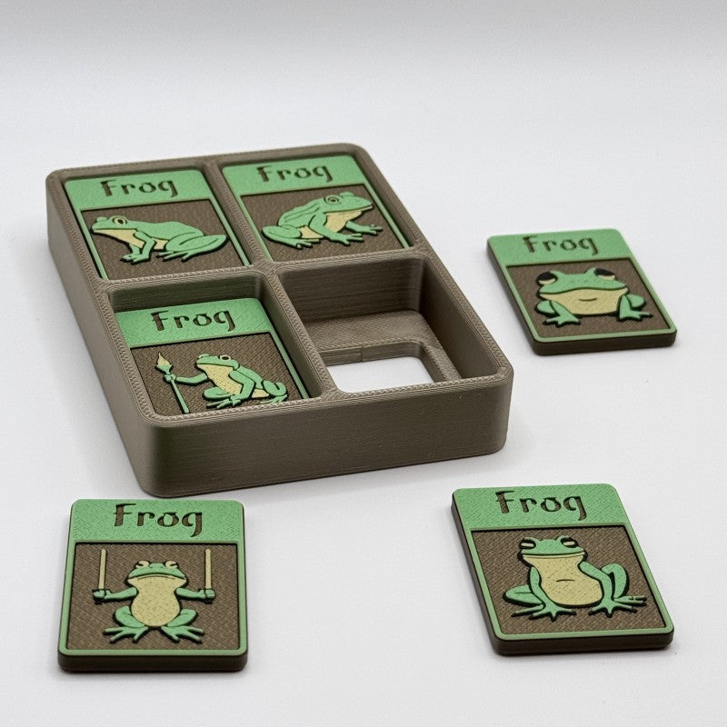 Frog Token (tree frog - green/gold)