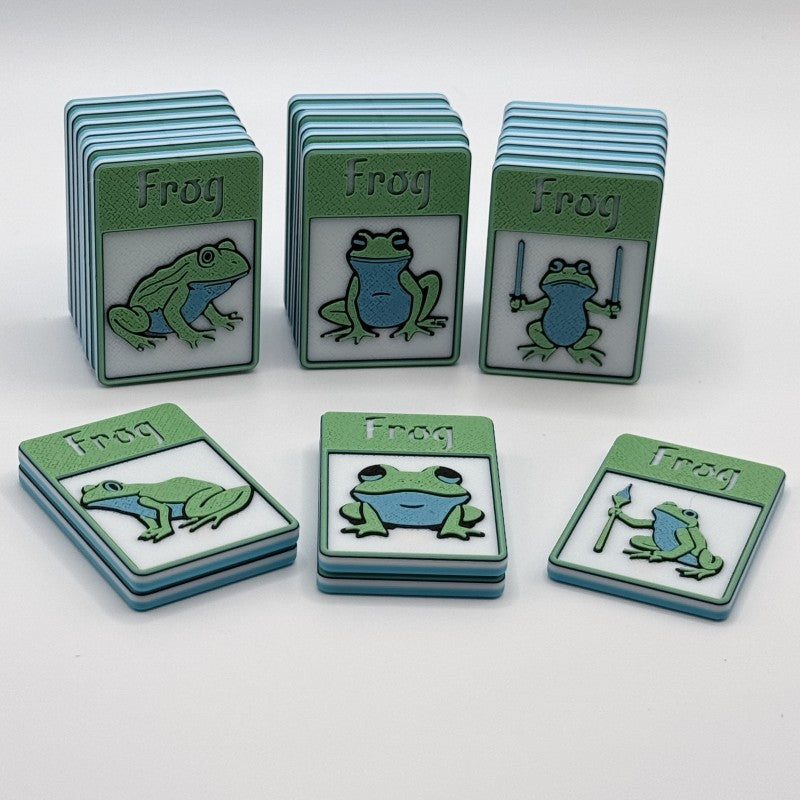 Frog Token (tree frog - white green blue)