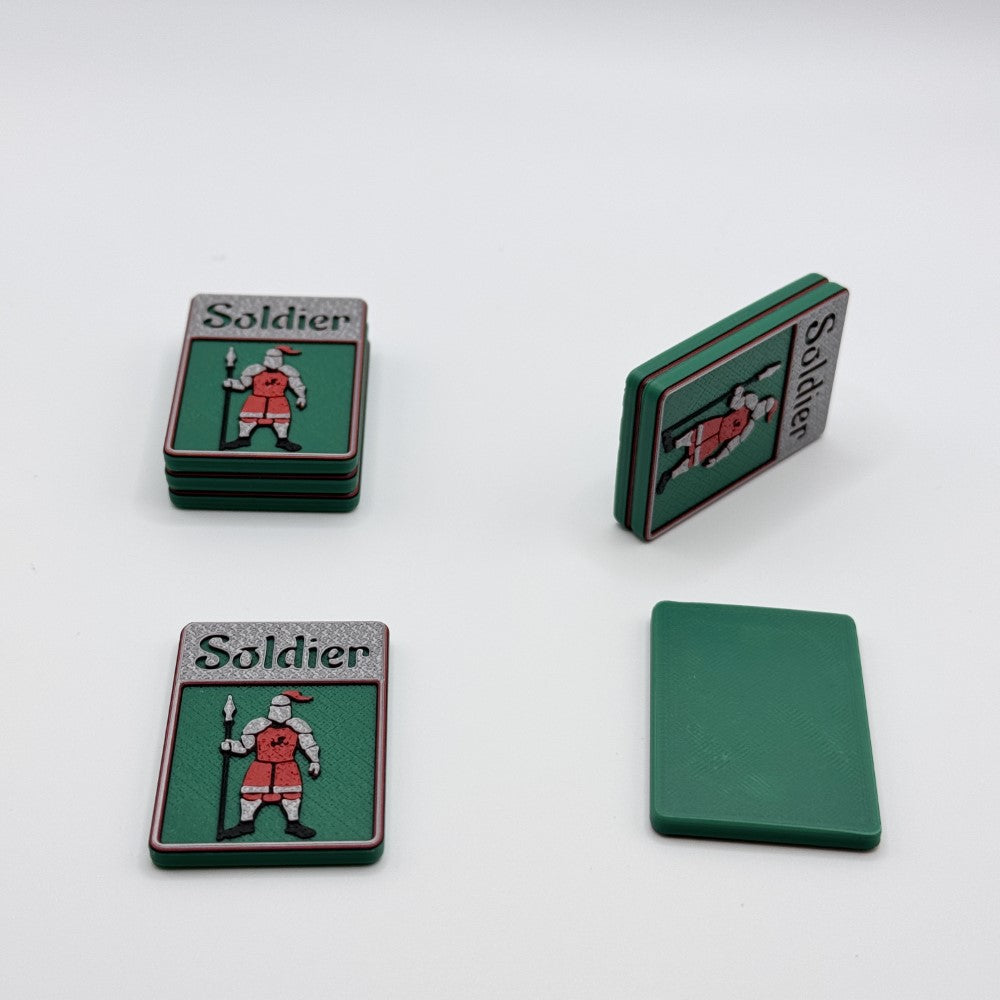 Soldier w/ Spear Token (green)