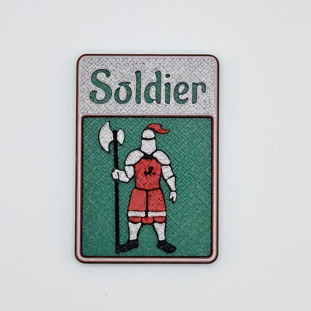 Soldier w/ Axe Token (green)