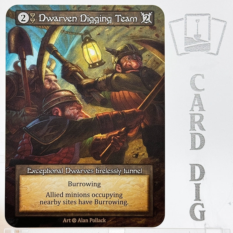 Dwarven Digging Team (α Exc) – Card Dig