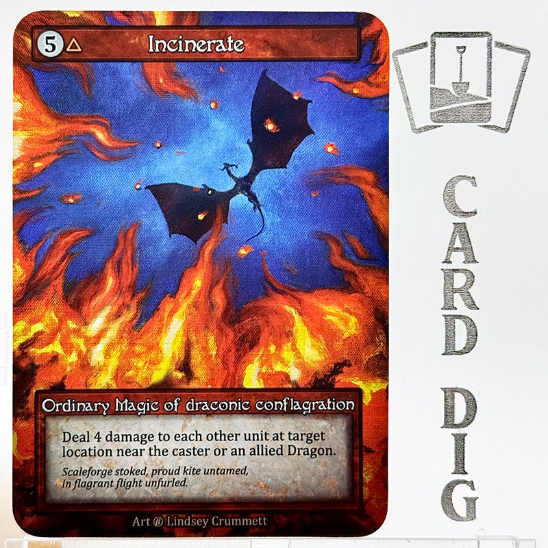 Incinerate (β Ord) – Card Dig