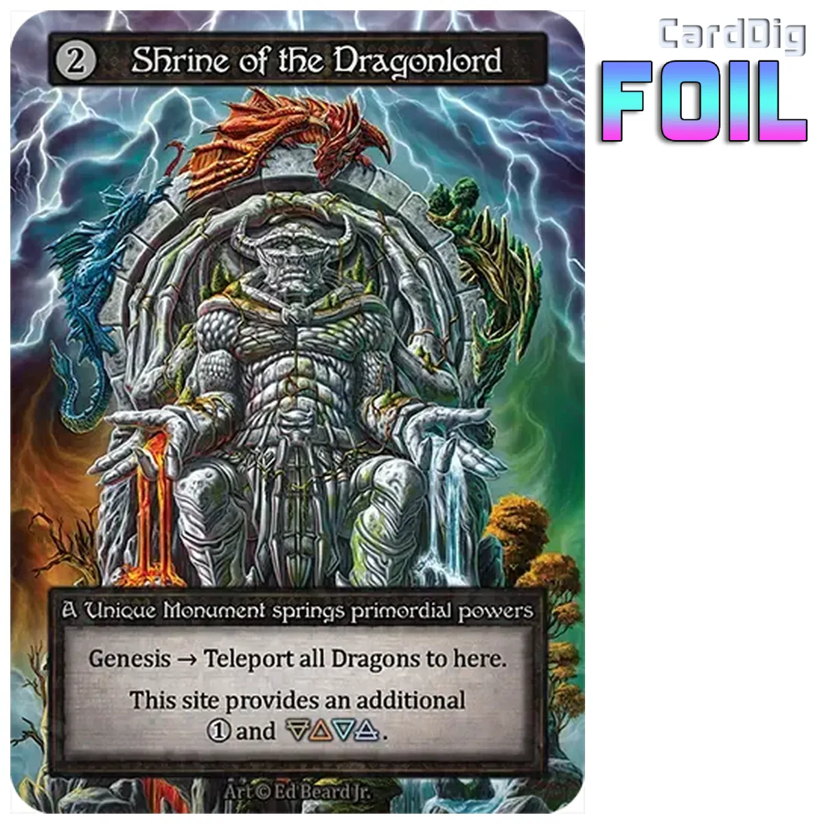 Shrine of the Dragonlord - Foil (DL Unq)
