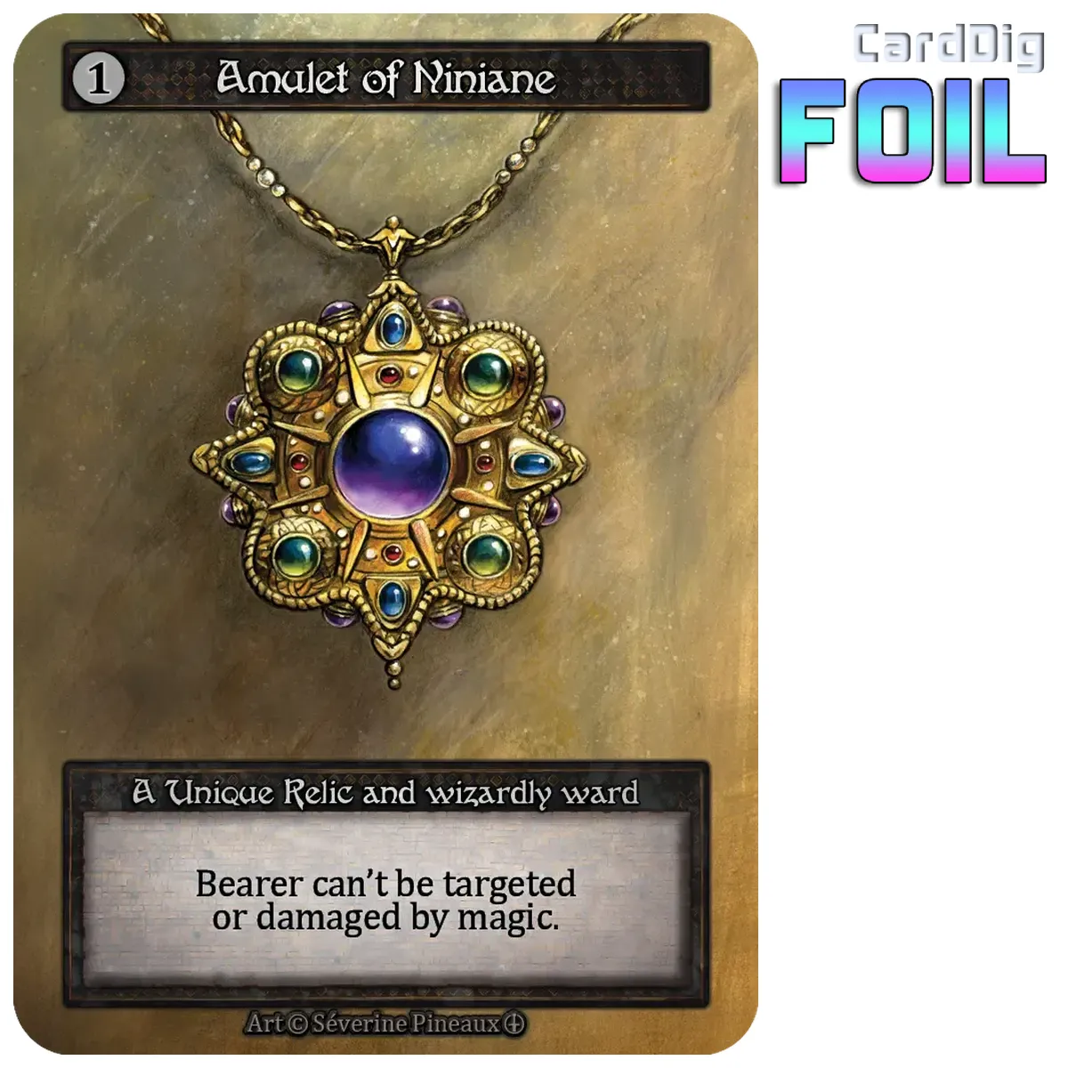Amulet of Niniane - Foil (AL Unq)