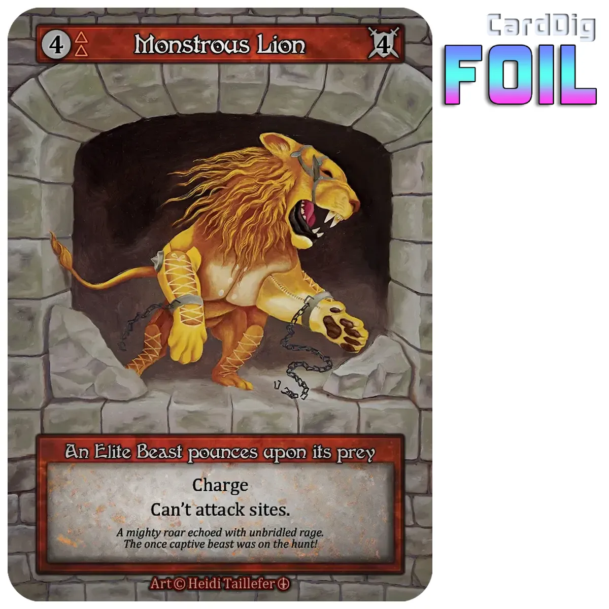 Monstrous Lion - Foil (AL Elite)