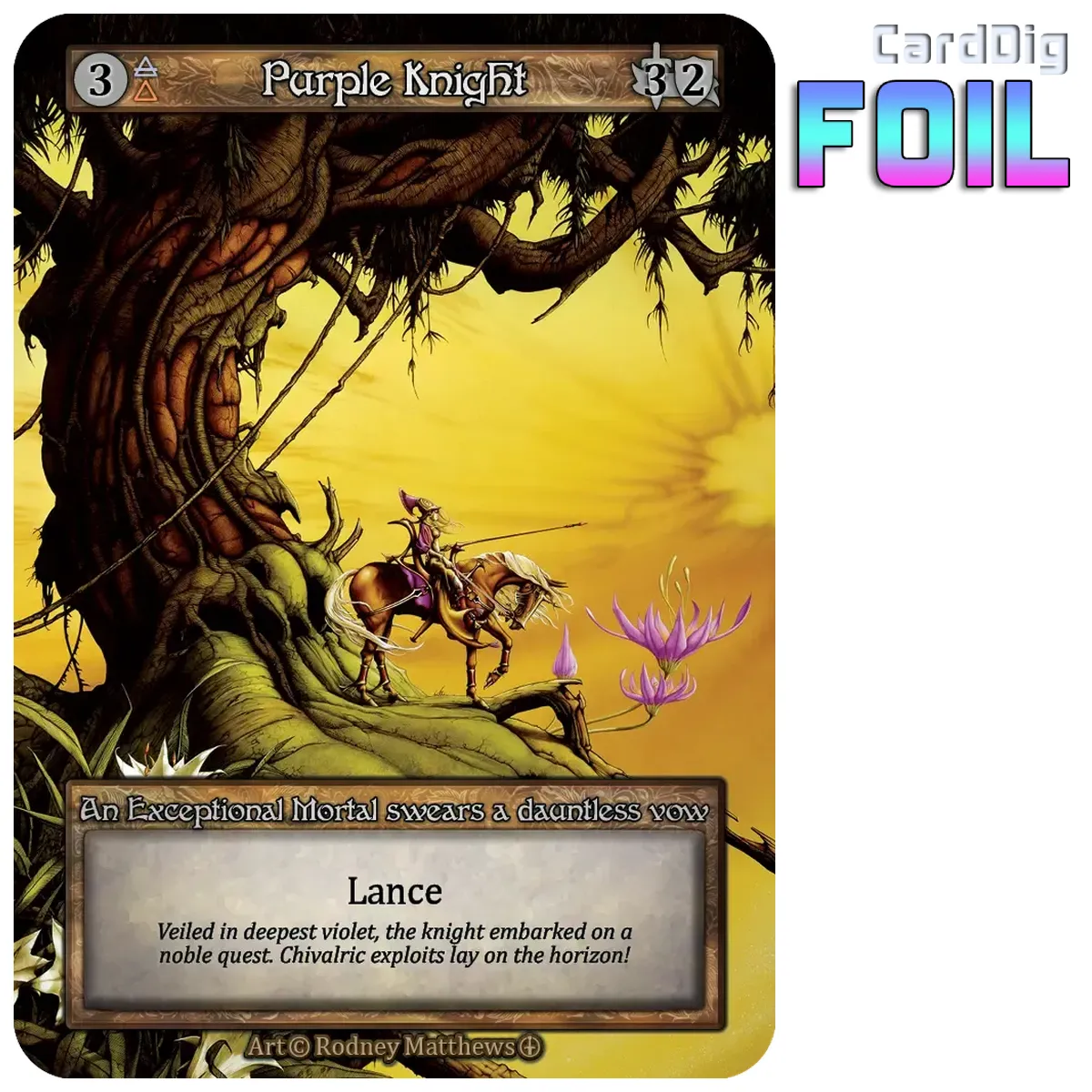 Purple Knight - Foil (AL Exc)