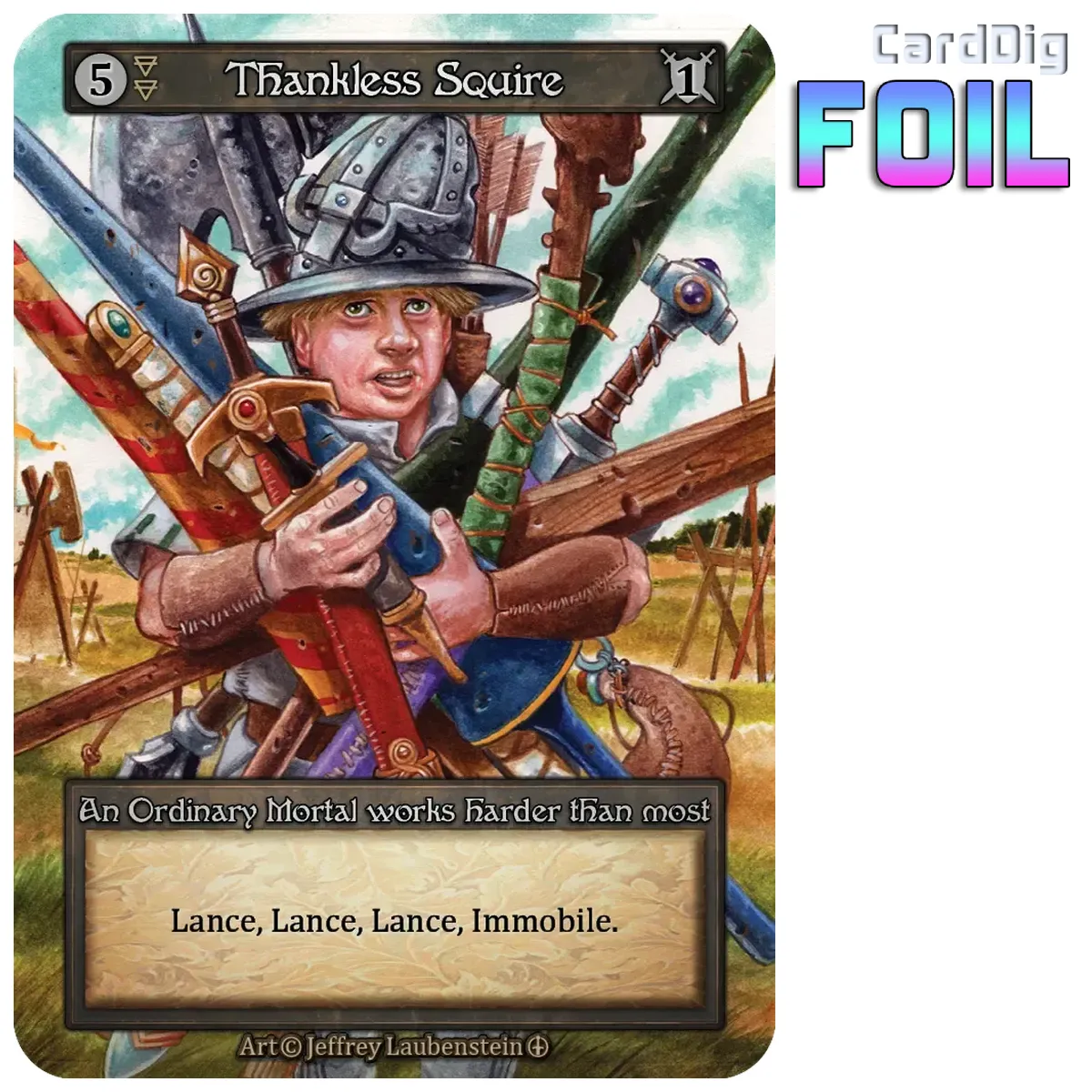 Thankless Squire - Foil (AL Ord)