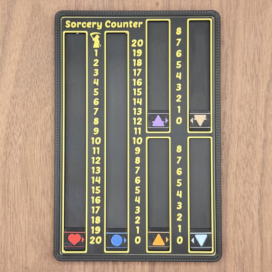 Sorcery Counter - Yellow on Black